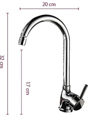 İlanib Ticaret Venita Pirinç 360° Oynar Başlıklı Mutfak Evye Bataryası