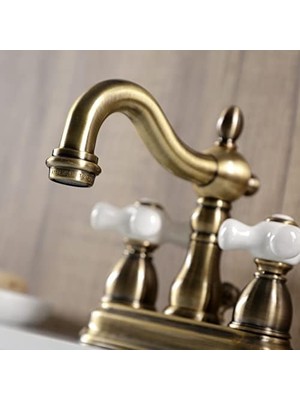 İlanib Ticaret KB1603PX 4 Inç Banyo Bataryası, Antik Pirinç