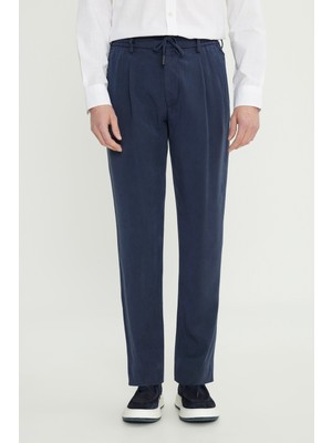 Altınyıldız Classics Yumuşak Dokulu Slim Fit Dar Kesim Beli Bağlamalı Yan Cep Pantolon