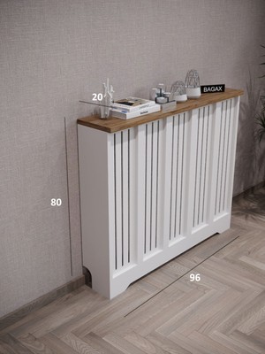 Feyza Design Beyaz Çam Renkli 96 cm Petek Kaplamalı Efes Model Dresuar
