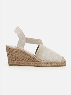 Su14 Orea Bej Kadın Dolgu Topuklu Espadril