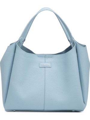 Tergan Mavi Hakiki Deri Kadın Omuz Çantası - S26Y1BC80555-S2I