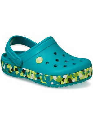 Crocs 212524 Crocband Glow Confetti Bandcgt Yeşil Çocuk Terlik