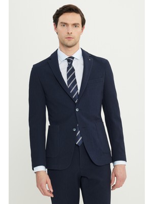 Altınyıldız Classics Pamuklu Slim Fit Mono Yaka Torba Cepli Esnek Takım Elbise