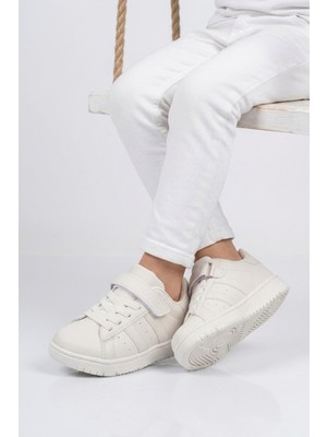 Cool Beyaz Cırtlı Hafif Erkek Çocuk Sneaker Cooper F
