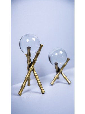 MYBEDESTEN Dekor - 2'li Bambu Ayaklı - Eskitme