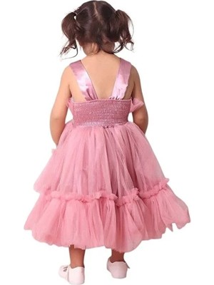 Ahsenim Bebe Kız Damla Model Kısa Abiye Elbise