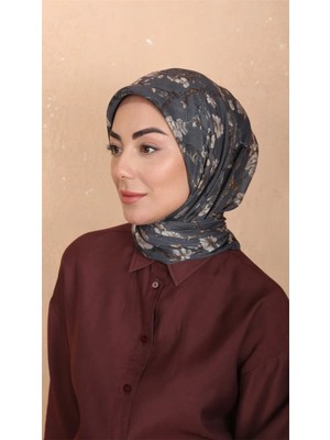 Lo'cella Pamuklu Soft Eşarp 4555-3 Gri