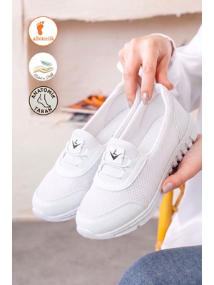 Albishoes Tam Anatomik Spor Ayakkabı Anne Ayakkabı Günlük Ayakkabı Klasik Ayakkabı Kadın Babet