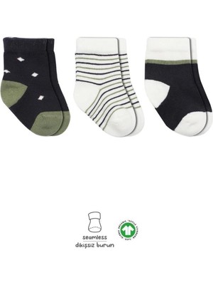 Zenvia Zcv Mey Ithalat®   3'lü Penye Erkek Soket Çorap 10111 Antrasit ZNV2026