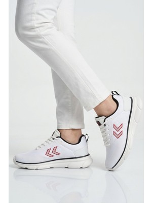 Hummel Beyaz Siyah Fileli Hafif Esnek Unisex Spor Ayakkabı 900882 Degas Iı