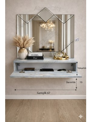 Feyza Design Şık Mdf Dressuar ile Eşyalarınızı Düzenleyin ve Dekorunuza Şıklık Katın