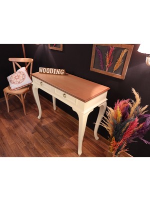 Feyza Design 110 cm Masif Krem Natürel Çekmeceli Dresuar, Şıklık ve Fonksiyonellik