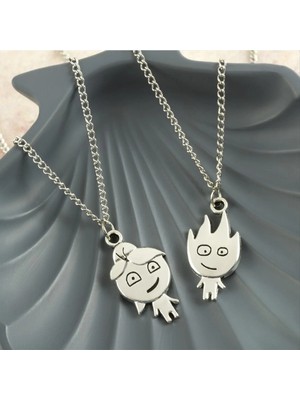 Rivera Tech Rvrtaks Kız Erkek  Arkadaş Zincir Kolye (Çift Kolye)