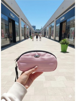 Newish Polo Portföy Stil Çift Gözlü Makyaj ve El Çantası-Dokulu Model