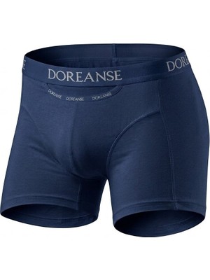 Doreanse Lacivert Erkek Cepli Pamuk Boxer 1790