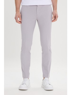 Altınyıldız Classics Slim Fit Dar Kesim Yan Cepli Pamuklu Esnek Armürlü Pantolon