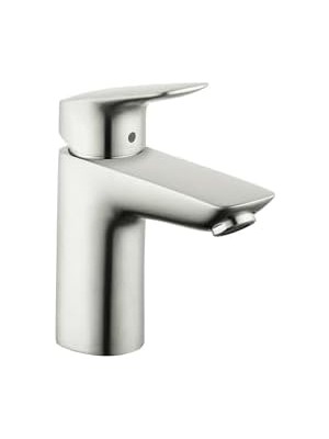 Mi-Ça Home Logis Modern Low Water Saving 1-Handle 1 6-Inch Tall Bathroom Sink In Brushed Nickel, 71100821