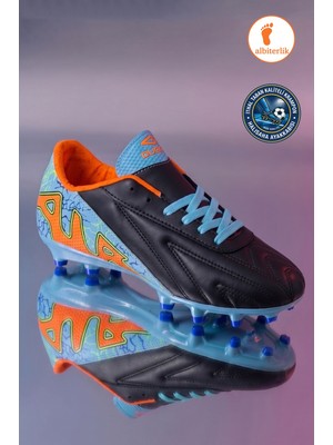Albishoes Erkek Çim Halısaha Krampon Ithal Taban Ayağı Saran Esnek Konforlu Krampon Futbol Ayakkabı
