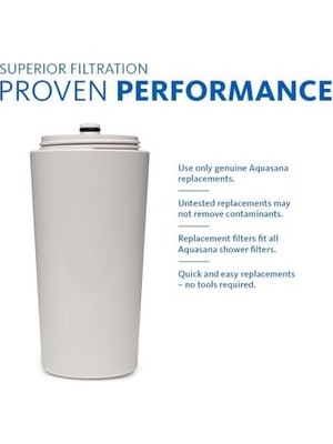 Mi-Ça Home Duschfilter AQ4100 – Çıkarılabilir Bist% 91 Klor ve Chloramine