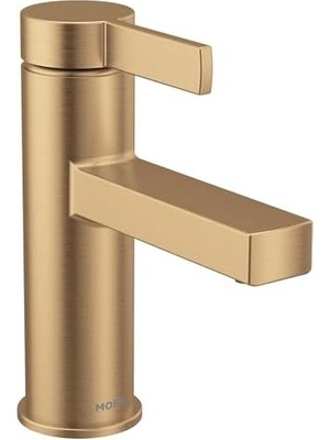 Mi-Ça Home Beric Bronzlaştırılmış Altın Modern Tek Kolu Tek Delikli Banyo Bataryası Drenaj Montajlı ve Banyo Lavabonuz Için Isteğe Bağlı Deckplate Ile, 84774BZG