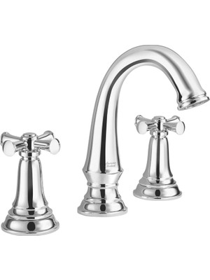 Mi-Ça Home Standard 7052827.002 Delancey Çapraz Saplı Geniş Banyo Bataryası, Cilalı Krom