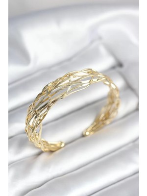 Uravas Store Gold Renk Pirinç Kadın Bileklik - TJ-BB8023