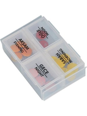 Savarga 4 Öğün Günlük Hap Isaklama Taşıma Kutusu  Hatırlatıcı (4801)