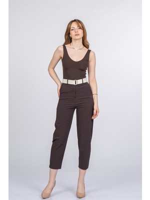 MissVina Alviera Paraşüt Kumaş Bilek Boy Pantolon