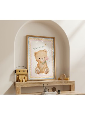 Luxor Pixels (Çerçevesiz) Teddy Bear Çocuk Odası Poster