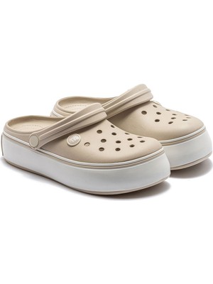 Twigy Carol Kadın Sabo Terlik Koyu Bej 36/40