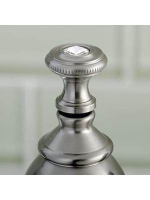 Mi-Ça Home KS7008WLL Wilshire 10 cm Merkez Seti Pirinç Açılır Lavabo Bataryası, Nikel, 10,96 cm Ağız Erişiminde