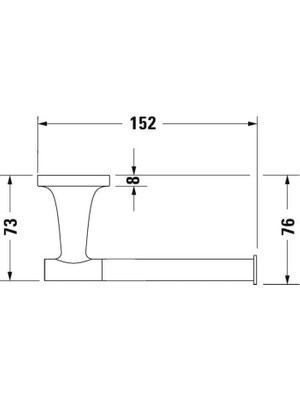 Mi-Ça Home Duravit Starck T Tuvalet Kağıtlığı Açık Mat Siyah 0099374600