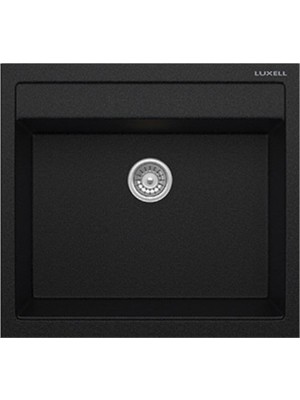 Mi-Ça Home LX-535 Riva S Tezgah Üstü Tek Göz Granit Eviye Siyah