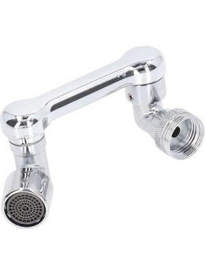 Mi-Ça Home Dönebilen Robotik Kol Musluk Başlığı, Musluk Uzatma Aparatı Ucu, Krom Kaplama