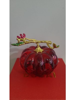 Es Dekor 6 cm Yuvarlak H. 5.5 cm Cam Balkabak 1 Adet