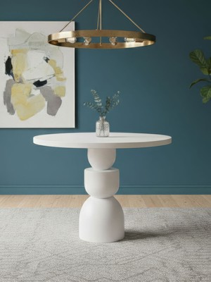 Gazzini Furniture Orbis Yuvarlak Ahşap Yemek Masası 120X120