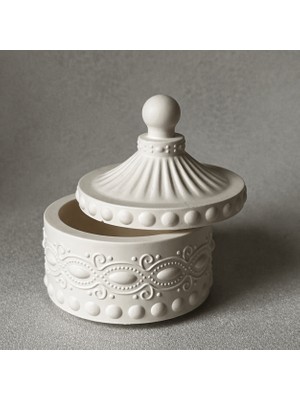 Karakız Dekoratif Kapaklı Vazo Kalıp 10,8x5 Cm