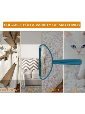 Mi-Ça Home Jouis Çift Taraflı Elbise Kazak Halı Kedi Köpek Havlu Hırka Kaban Mont Plastik Kumaş Tüy Alma ve Tiftik Temizleyici Toplayıcı
