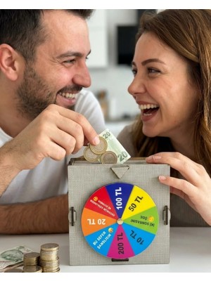 GIGA Şans Çarklı Kumbara Para Biriktirme Oyunu Eğlenceli Tasarım