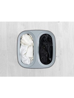 Mi-Ça Home Joseph Joseph Tota 60 Litre Çamaşır Ayırma Sepeti, Gri