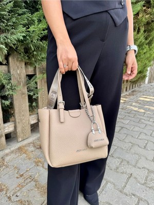 Kadın Just Polo Yeni Sezon 3 Bölmeli Yumuşak Deri Lüks ve Şık Dokunuş El & Omuz Çantası Shoulder Bag