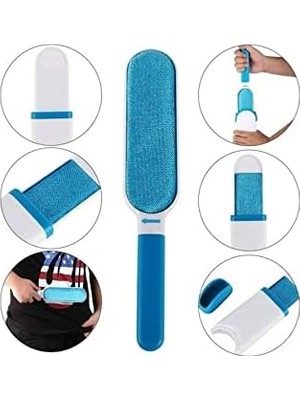 Mi-Ça Home Mobee Kendini Temizleyen Çift Taraflı Toz-Tüy Toplama Fırça Seti