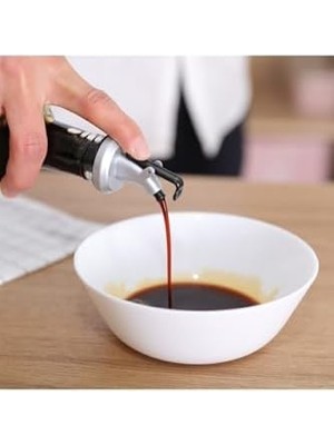 Mi-Ça Home Arin Kapaklı Şişe Ucu Servis Aparatı Damlalık Yağdanlık Tıpa Tapa Mantar