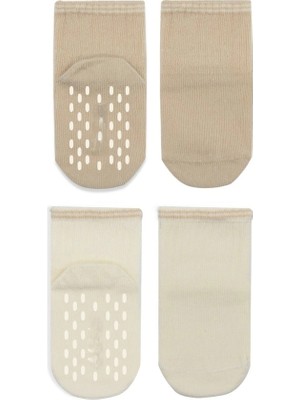 Najmaddin Mey Ithalat® Çemberli Basic Penye Kaymaz Soket Çorap 2li 10146 Bej Mey Ithalat Najmad