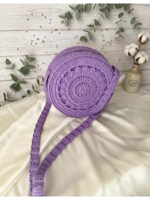 Lumea Mama “lavanta Dantel Yuvarlak Çanta”🪻