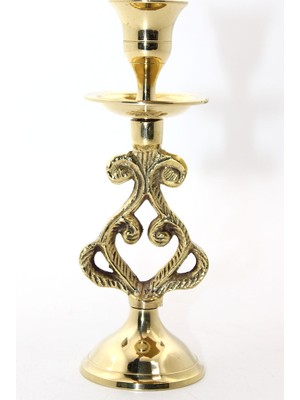 Cm Store Tekli Pirinç Şamdan Model 5