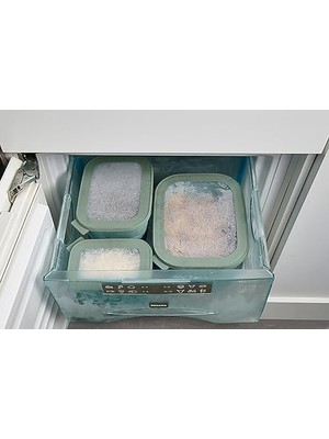 Mi-Ça Home Mepal Cirqula Çoklu Kase Seti 3 Parçalı Dikdörtgen Iskandinav Siyahı - 750, 1500, 3000 Ml, Derin Dondurucu Kavanozu, Mikrodalga Kapları ve Kapaklı Servis Kasesi Olarak Kullanılabilir