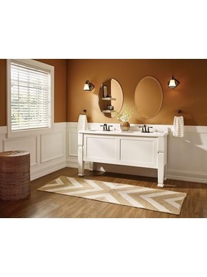 Mi-Ça Home 4505 Wynford Çift Kulplu Yüksek Arc Banyo Musluk, Krom, 4505BN