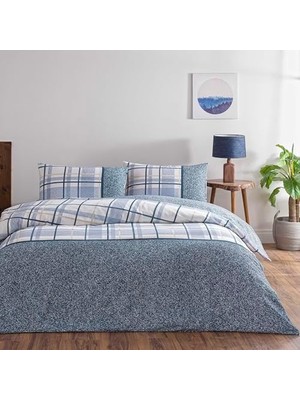 Daisy Home Ares Flanel Çift Kişilik Nevresim Takımı Mavi